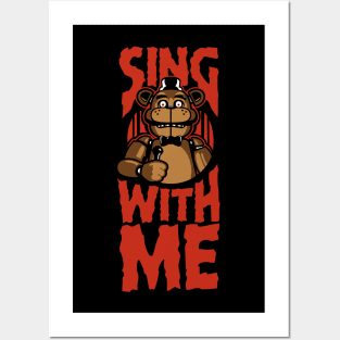 Sing with Me (Over Black) Posters and Art